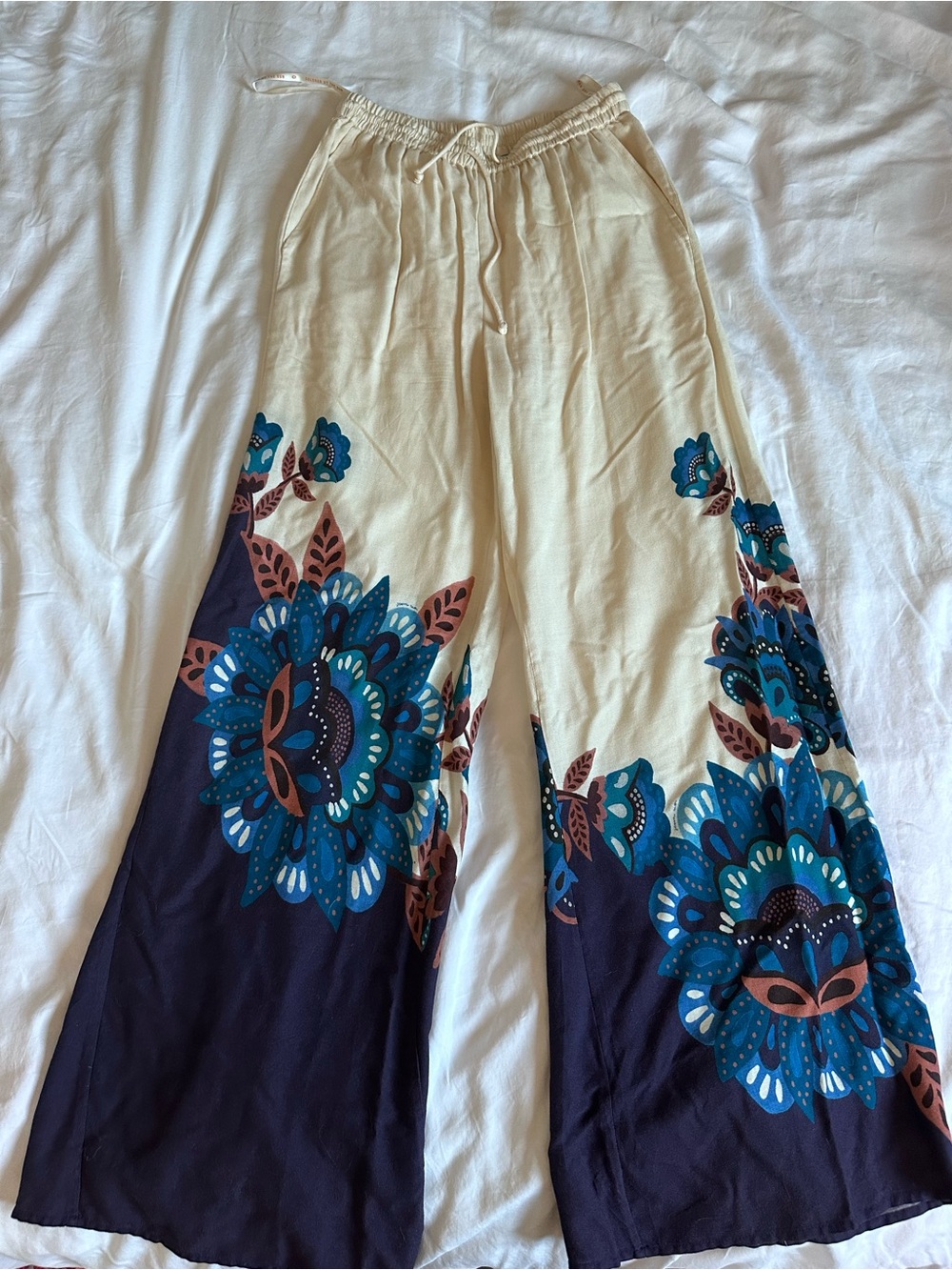 Farm Rio for Anthropologie Floral Print Pants